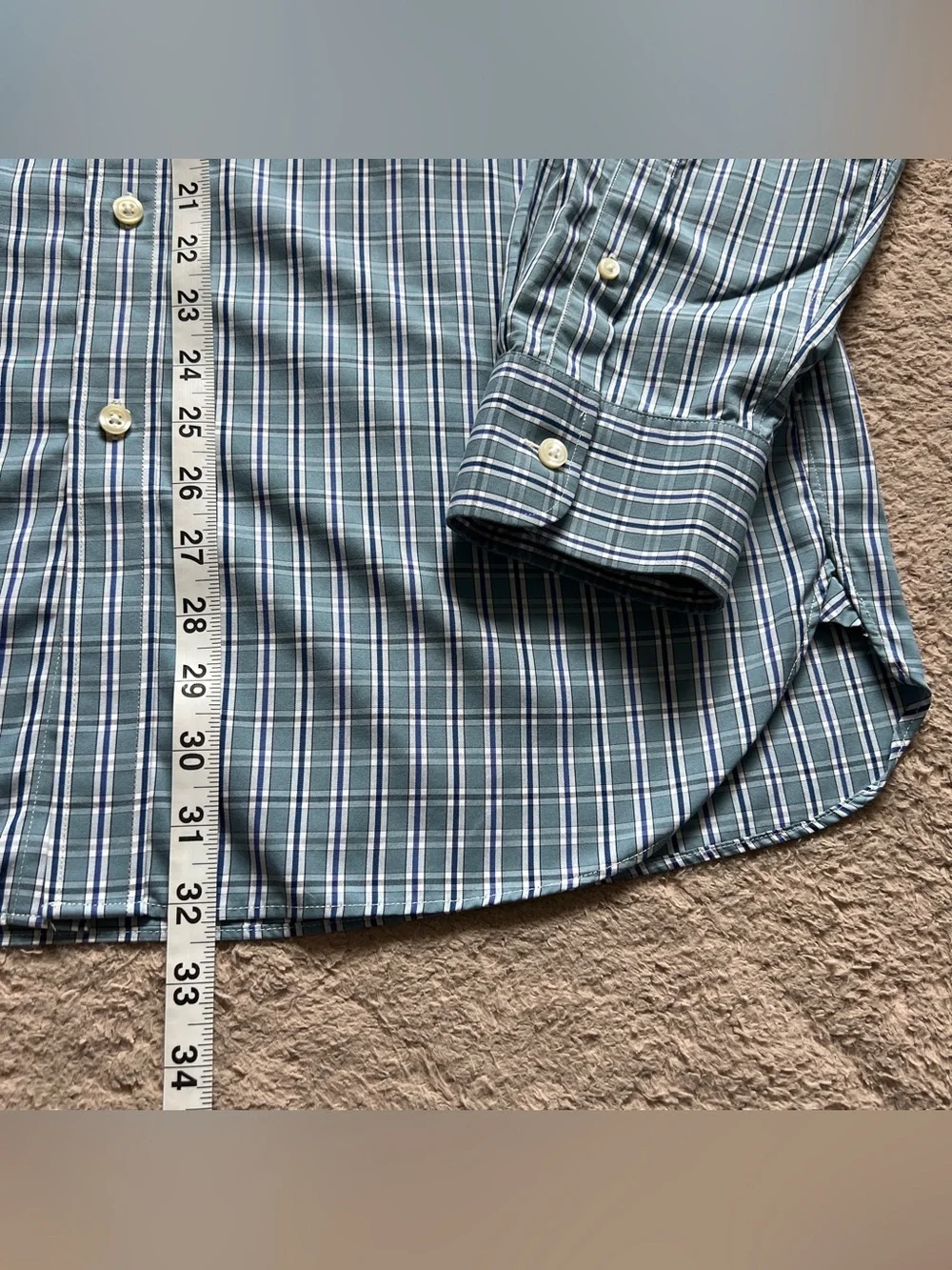 J. Crew Thompson‎ Shirtings Wrinkle Free Plaid Button Down Shirt Western Sz XL